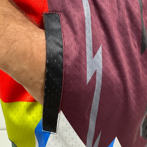 Pantalones Cortos de Malla 100% Poliéster, Cintura Elástica Cómoda, Estampado Gráfico Personalizado por Sublimación, Pantalones Cortos de Malla para Hombre, Estilo Urbano - Product Image 5