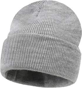 Bonnet en tricot unisexe minimaliste moderne, tissu commun, léger, chaud pour les voyages, tenues d'hiver élégantes, impression personnalisée - Product Image 1