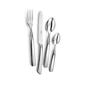 Ensemble de couverts de cuisine en argent poli durable avec manche rectangulaire - Product Image 1