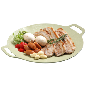 In and Out Ceramic Griddle <b>Pan</b> Plus 29cm Korean Design Grill <b>Pan</b> Eco Friendly Cooker Non Stick Coating Aluminum Made in Korea - Product Image 1