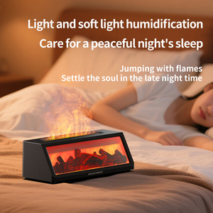 Fireplace <b>Essential</b> <b>Oil</b> <b>Diffuser</b>, Flame Aroma Lamp with 7-Color Night Light <b>for</b> Bedroom Sleep Home - Product Image 3