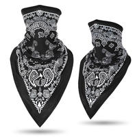 Cache-cou triangulaire unisexe en polyester tendance pour la protection solaire UV estivale, masque facial et foulard de cyclisme