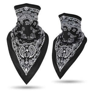 Voile de protection solaire UV d'été, masque facial triangulaire pour le cyclisme, cache-cou, écharpe, bandana en maille rafraîchissante à motif paisley - Product Image 4