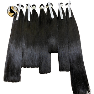 Direct prix usine non transformé cuticule aligné naturel droit noir couleur Remy vierge Super Double dessiné vendeur vietnamien - Product Image 1