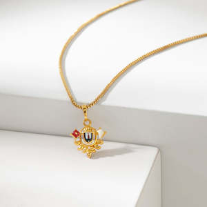 Pendentif en or Balaji, charme religieux raffiné pour les dévots - Product Image 1