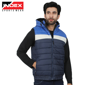 Manteau d'hiver de couleur unie pour l'extérieur, manteau chaud et épais pour hommes, vestes bouffantes avec logo personnalisé, vente en gros - Product Image 3