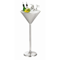 Refroidisseur à vin de luxe en forme de flamant rose avec support, seau à glace en métal, porte-champagne pour bar, maison, hôtel, décoration de fête