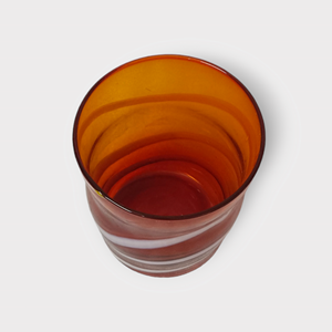 เชิงเทียนสีส้มสำหรับตกแต่งบ้านเทศกาลคริสต์มาสงานประดิษฐ์ทำจากแก้วแบบเป่าด้วยมือดีไซน์หรูหราทันสมัยสำหรับ2023 - Product Image 3