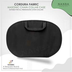 Masonic Chain Collar Case Black Imitation Leather with Soft Padded Lining | Freemason Carrying Bag - Product Image 5