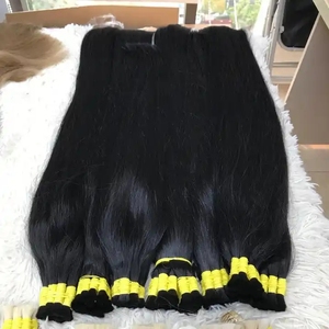 Bundles de cheveux vierges vietnamiens naturels droits cheveux bruts super doublement étirés en vrac du Vietnam - Product Image 5