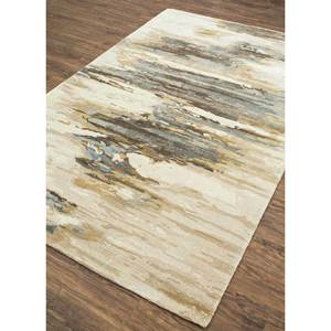 พรมทำมือจากขนสัตว์และใยวิสโคส รุ่น Taq-4305 รูปทรงสี่เหลี่ยมผืนผ้า หนา 10 มม. ลายเส้นนามธรรม สำหรับใช้ในบ้านและทางเดิน - Product Image 2