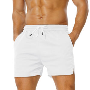 Shorts de sport décontractés pour hommes Séchage rapide Workout Athletic Running Breath Eco-Friendly Knitted Solid Knee-Length Pockets - Product Image 1