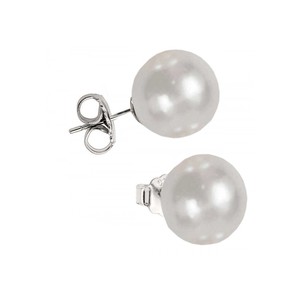 Pendientes de gota chapados en oro rosa de moda con perlas acrílicas de 16mm Patrón de gota de agua Tachuelas de Diamantes 3 pares - Product Image 1