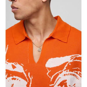 Polos de algodón 100% de alta calidad con diseño impreso personalizado, últimos diseños, polos de golf transpirables para hombres - Product Image 3