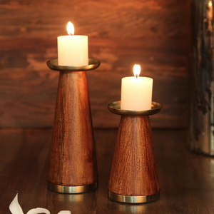 Candelabro de Madera Natural Hecho a Mano para Decoración del Hogar, Diseño Clásico, Tamaño Personalizable, para 6 Velas, Estilo Escalera, Decoración Exquisita - Product Image 4