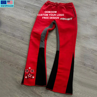 Pantalon de jogging évasé décontracté en toile légère avec taille élastique pour homme – Collection Designer Personnalisée