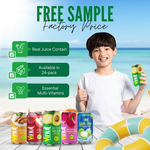 VINUT Boisson de jus d'avocat 330ml 111 floz Boisson saine sans sucre Vietnam Usine OEM ODM Marque privée Approvisionnement en gros - Product Image 5