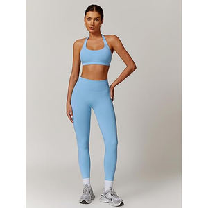 Conjuntos de Yoga de Entrenamiento Reversibles de 2 Piezas, Transpirables, Ligeros, Elásticos, Ecológicos, Cómodos y Deportivos - Product Image 3