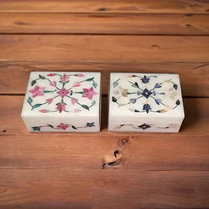 Cajas de Joyería de Mármol al por Mayor, Artesanías de Lujo, Accesorios Decorativos Artísticos, Creativos para el Hogar al Mejor Precio de Fábrica India - Product Image 2