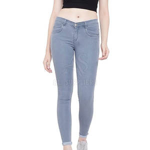 Pantalones vaqueros de moda para mujer, pantalones vaqueros ajustados para mujer, pantalones vaqueros informales cómodos para mujer - Product Image 1