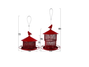 Alimentadores de aves de Metal, alimentador de aves duradero hecho a mano, colgante redondo antiguo, y el hogar para el jardín, venta al por mayor - Product Image 4