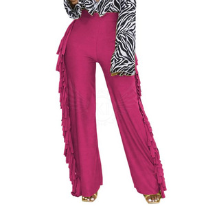 Pantalones de gamuza de mujer de color sólido al aire libre, pantalones de cuero genuino superventas, pantalones de gamuza de mujer de nuevo diseño - Product Image 1