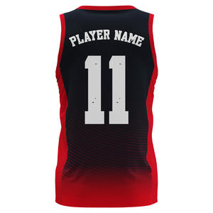 Ensemble de maillot de basket-ball réversible sans manches personnalisé de haute qualité, à séchage rapide, en maille respirante, avec impression lumineuse et antibactérienne - Product Image 2