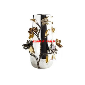 Fabricant de vase à fleurs en métal d'excellente qualité pot de fleurs fait à la main classique élégant concepteur nouveau porte-fleurs - Product Image 5