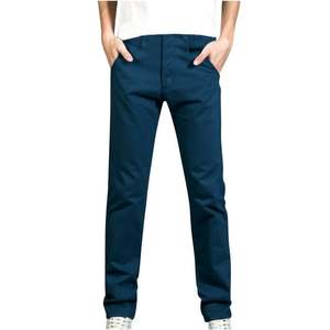 Noir Gris Denim Jeans Pantalon Hommes Automne Noir Bleu Foncé Straigh Hommes Jeans Pantalon Classique Caaual Coton Stretch Taille 40 42 44 - Product Image 1