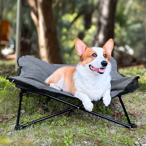 CanboPet-<span class=keywords><strong>Lit</strong></span> <span class=keywords><strong>de</strong></span> Voyage Élévé Pliable pour Chien et Chat, <span class=keywords><strong>Lit</strong></span> Doux Confort en Tissu Oxford, Maille, pour Animal <span class=keywords><strong>de</strong></span> Compagnie - Product Image 1