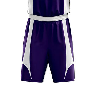 Customizable Adult <b>Basketball</b> Jersey Set Sleeveless V-Neck Purple White Sublimated Quick Dry Unisex All Seasons - Product Image 6