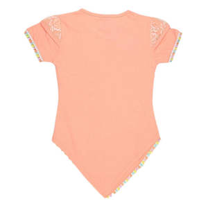 Camiseta elegante de media manga para niñas - Melocotón - Product Image 2