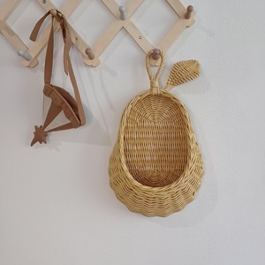 <b>Hanging</b> Pear <b>Basket</b> Handmade <b>Storage</b> <b>Baskets</b> Natural Rattan Modern Multifunction Made in Viet Nam - Product Image 5