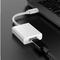 Adaptateur USB 3.1 Type C vers HDTV 4K en alliage d'aluminium, convertisseur mâle vers femelle pour ordinateur portable, projecteur HDTV, PC