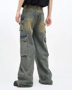 Jeans coupe décontractée pour hommes de haute qualité à la mode durable pour les sorties de bureau week-ends aventures-Denim lavé confort automne hiver - Product Image 4