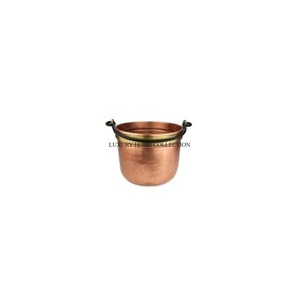 Stylish industrial-look metal charcoal bucket with a sturdy design perfect for use in both modern and traditional settings - Product Image 1