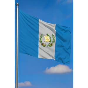 Drapeau du Guatemala d'extérieur personnalisé, disponible en aluminium numérique, polyester, soie, plastique, pour usage automobile, assurance, éducation, agences de voyage - Product Image 3