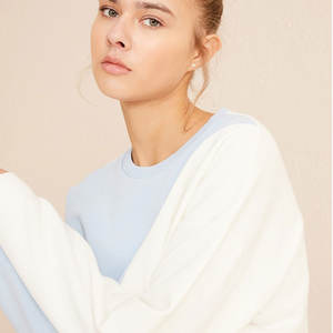 La última sudadera de mujer de gran tamaño con hombros caídos, jersey de manga larga con ropa de invierno de lana gruesa, precio al por mayor - Product Image 3