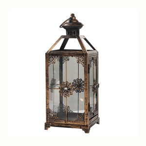 Portavelas decorativo de Metal marrón Ramadán más vendido, linterna, decoración de jardín, farolillos, portavelas para uso en interiores - Product Image 4