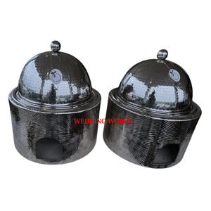 Arabic Cutting Design Metal <b>Food</b> <b>Warmer</b> Shiny Polished Handmade Designer Casserole High Quality Fancy Metal Hotpot - Product Image 4