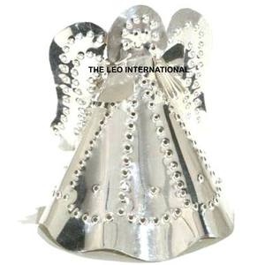 อุปกรณ์ตกแต่งยอดต้นไม้ทำจากอลูมิเนียมรูปดาวเคลือบเงาสำหรับตกแต่งต้นคริสต์มาสพื้นผิวแบบตอก - Product Image 2