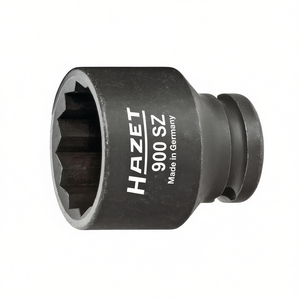 Hazet 1/2'' <b>12</b>-<b>Point</b> Square <b>Socket</b> with Traction Profile and Borehole - Product Image 2