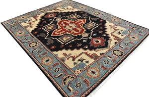 พรมขนสัตว์ทำด้วยมือทำในอินเดียนุ่มปรับแต่งขนาด5x8 12X14สำหรับบ้านสำนักงานโรงแรมลวดลายนามธรรมสีสดใส - Product Image 6