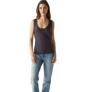 Moda otoño manga tanque cuello redondo Top versátil para capas ropa de entrenamiento en colores de temporada de moda OEM 2025 - Product Image 1