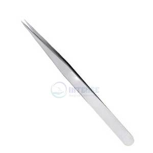 Pince à épiler d'isolement de nez d'aiguille de haute précision outil léger en acier inoxydable pour la greffe et le maquillage de cils - Product Image 4