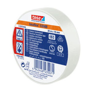 NASTRO ISOLANTE CERTIFICATO BIANCO MM.19 (25 MT) - Product Image 1
