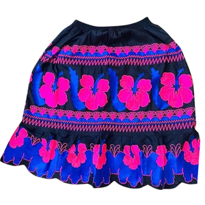 กระโปรงเอวสูงผู้หญิงสไตล์เกาะกระโปรงแฟชั่นแบบเต็มตัวสำหรับฤดูร้อนลายชนเผ่าโพลีเซียนลวดลายชนเผ่าพื้นเมือง - Product Image 6