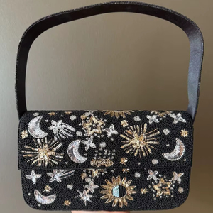 Bolso de Mano Tipo Clutch para Mujer, Bolso de Noche con Cuentas, Bolsos de Mano Tipo Clutch al por Mayor, Tendencia de Moda en India - Product Image 1