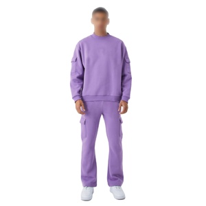 Sweatsuit Plus Size Hiver Imprimé Texture Peluche Douce Couture Premium Style High Street pour les Collections Athleisure Haut de Gamme - Product Image 5