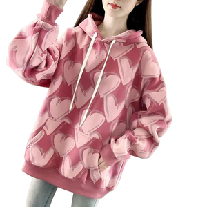 เสื้อฮู้ดสวมหัวแขนยาวผ้าฟลีซหนาสำหรับผู้หญิงแฟชั่นใหม่2022 - Product Image 1